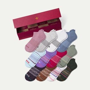 Women’s 12 Days of Bombas Gift Box(M-Size 8-10.5) Holiday Mix